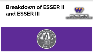 Breakdown of ESSER II and ESSER III